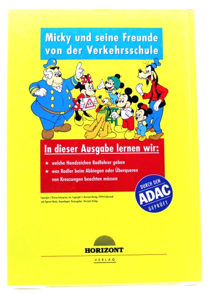 Mickys Verkehrsschule - Spielen und lernen mit Micky und seinen Freunden Comic Album: Handzeichen für Radfahrer